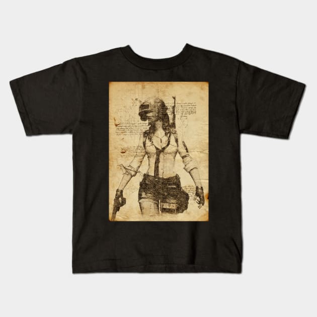 Pubg Kids T-Shirt by Durro